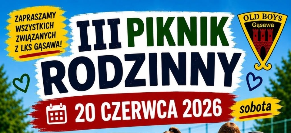 Na stadionie w Gąsawie odbył się kolejny Piknik Rodzinny. Źródło: mat. organizatora