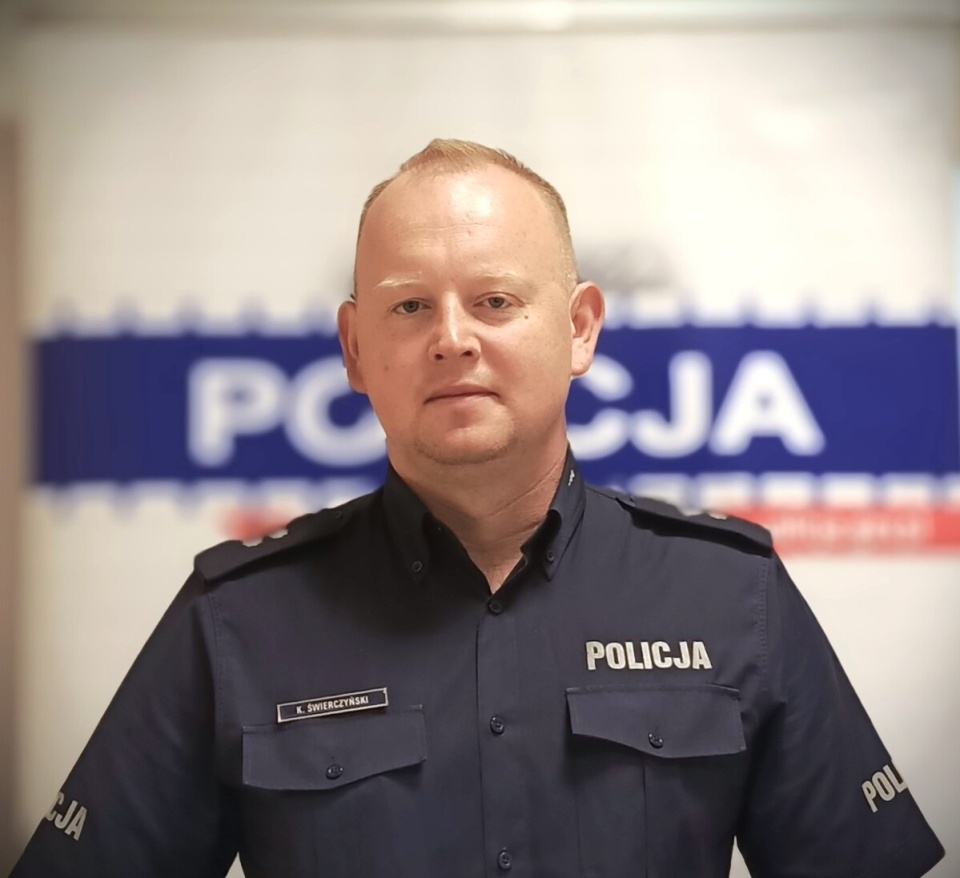 Podkom. Krzysztof Świerczyński/ Fot. KPP w Wąbrzeźnie