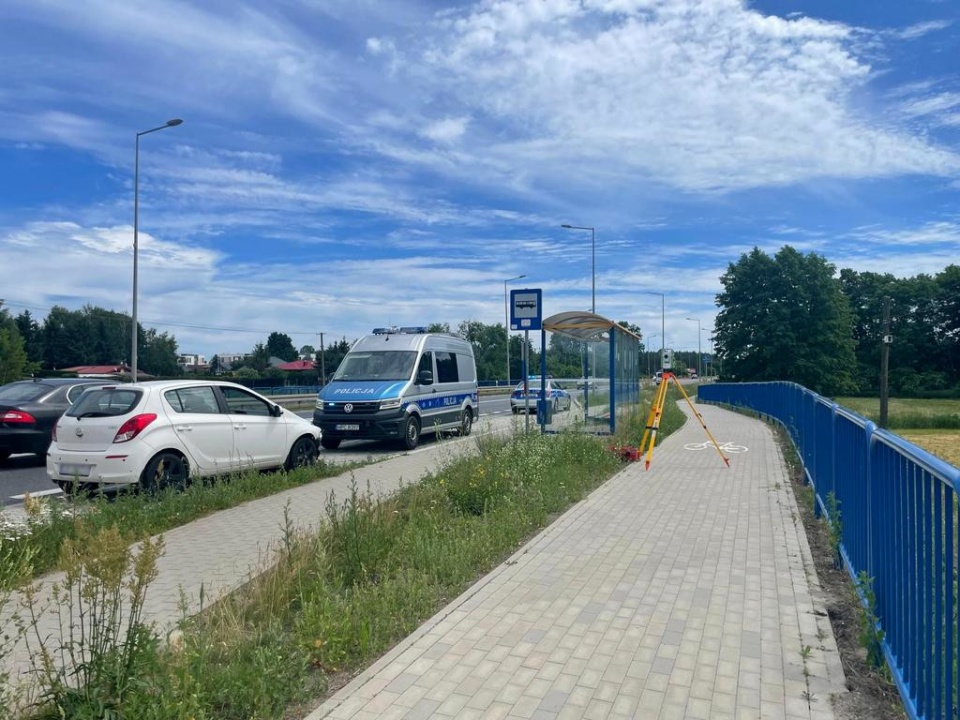 Śmiertelny wypadek na przejściu dla pieszych w Prądocinie/ Fot. KMP w Bydgoszczy