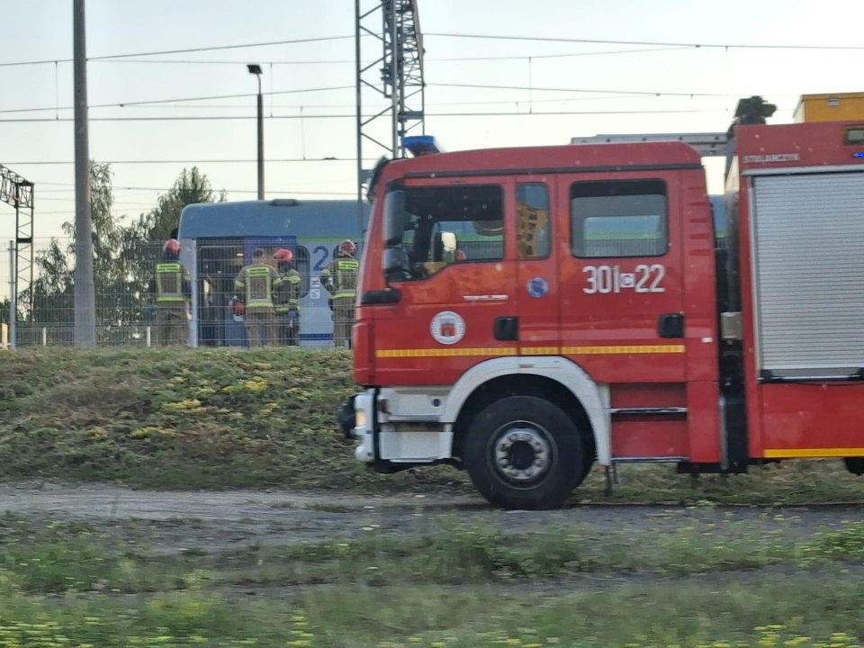 Śmiertelne potrącenie przez pociąg na ul. Kamiennej w Bydgoszczy/fot. Agata Raczek