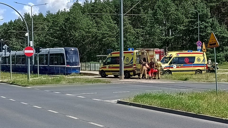 Zderzenie dwóch tramwajów w bydgoskim Fordonie /fot. Artur Nowak