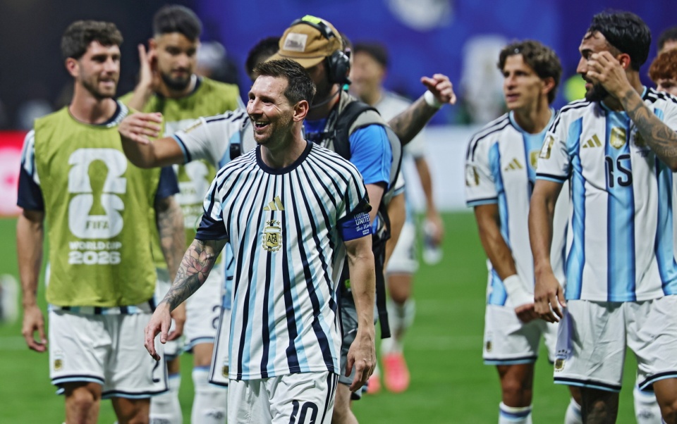 Argentyna w kapitalnym stylu wróciła do meczu, by finalnie go wygrać/fot. PAP/EPA/Ronald Wittek