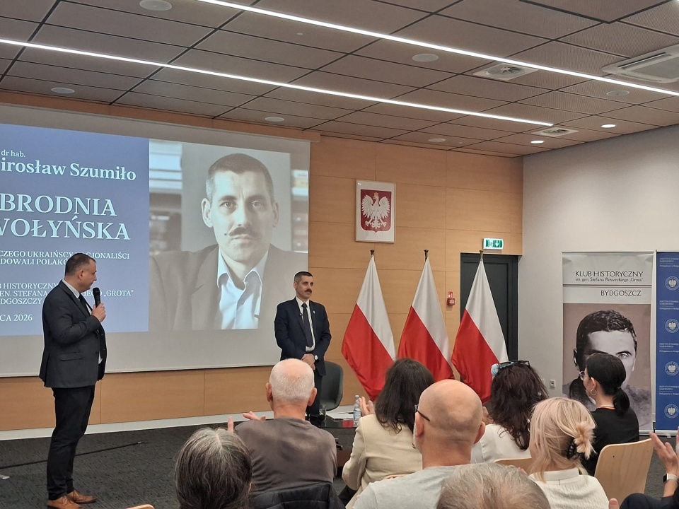 Bydgoszcz uczciła pamięć ofiar Zbrodni Wołyńskiej. Za nami wykład o historii i przyczynach tragedii/ Fot. Agata Raczek