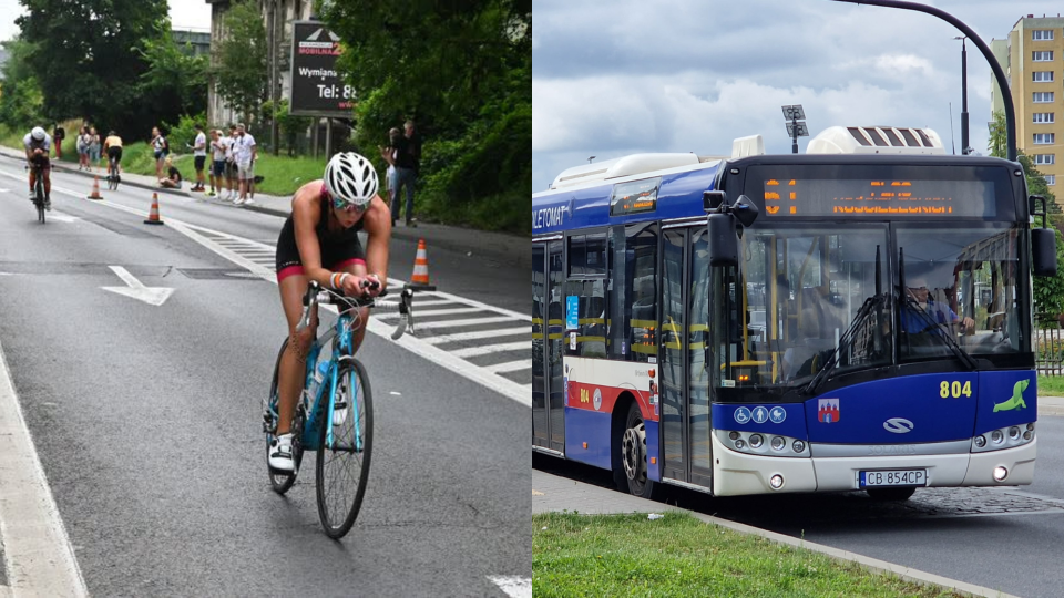 Podczas Enea Bydgoszcz Triathlon będą utrudnienia w komunikacji miejskiej /fot. ZDMiKP, Jarosław Wieprzycki