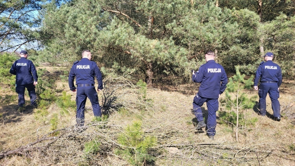 Ludzkie szczątki znalezione w lesie koło Rypina. Mogą należeć do zaginionej Jowity Zielińskiej/fot. KPP w Rypinie/Archiwum
