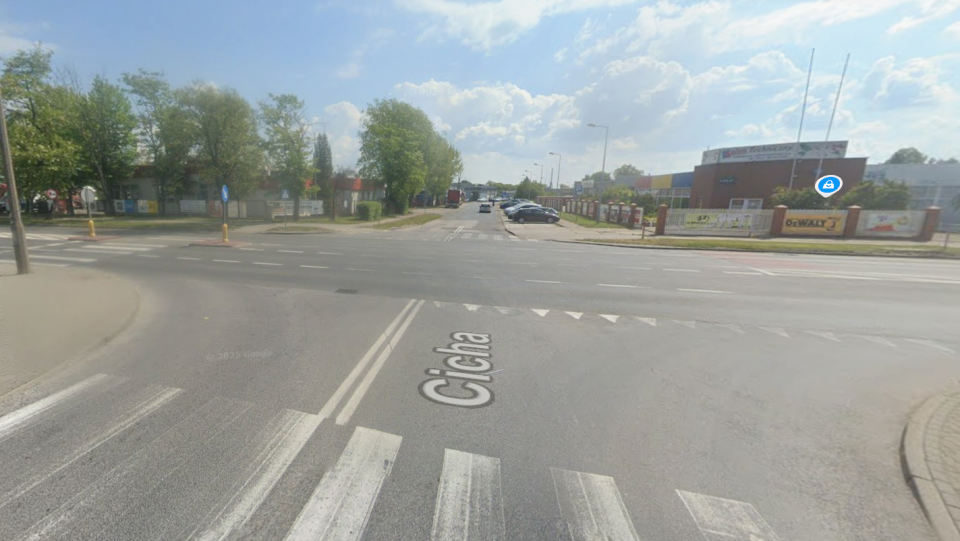 U zbiegu ulic Poznańskiej i Cichej w Inowrocławiu znów dochodzi do częstych stłuczek/fot. zrzut ekranu/Google Maps