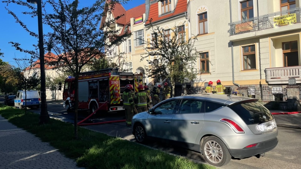 Pożar przy ul. 20 stycznia w Bydgoszczy/fot. Natasza Trzebuchowska