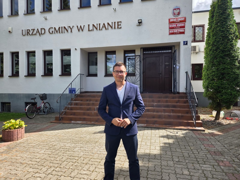 Marcin Pilarski został nowym wójtem gminy Lniano. / Fot. Marcn Doliński