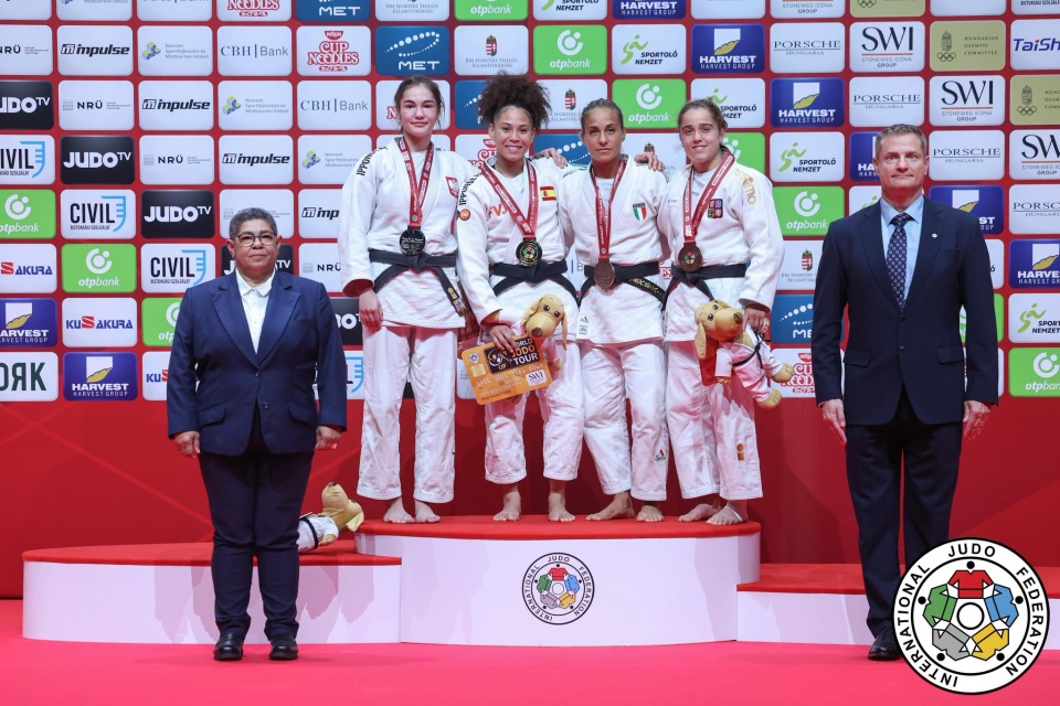 Barbara Twarowska zdobyła srebrny medal Grand Slam w Budapeszcie w kategorii do 52 kg/Fot. IJF - International Judo Federation