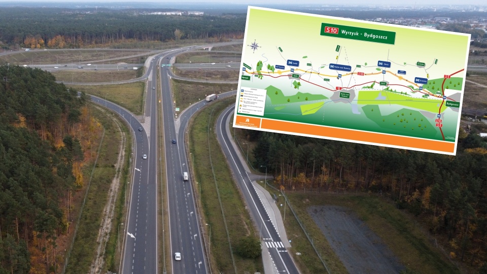 GDDKiA przymierza się do budowy odcinka drogi S10 z Bydgoszczy do Wyrzyska. /fot. GDDKiA