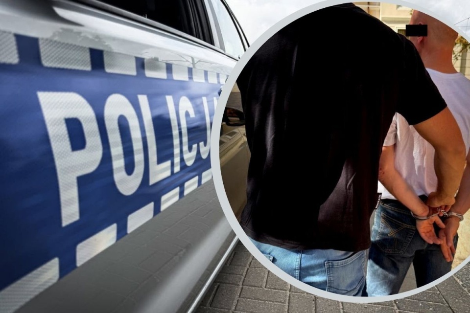 44-latek z Bydgoszczy usłyszał zarzuty dotyczące zniszczenia mienia jako czynu chuligańskiego/ Fot. policja