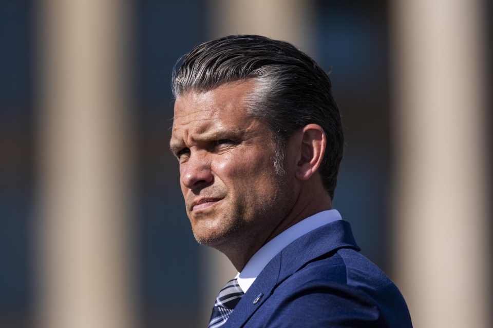 Sekretarz wojny USA Pete Hegseth/fot. PAP/EPA